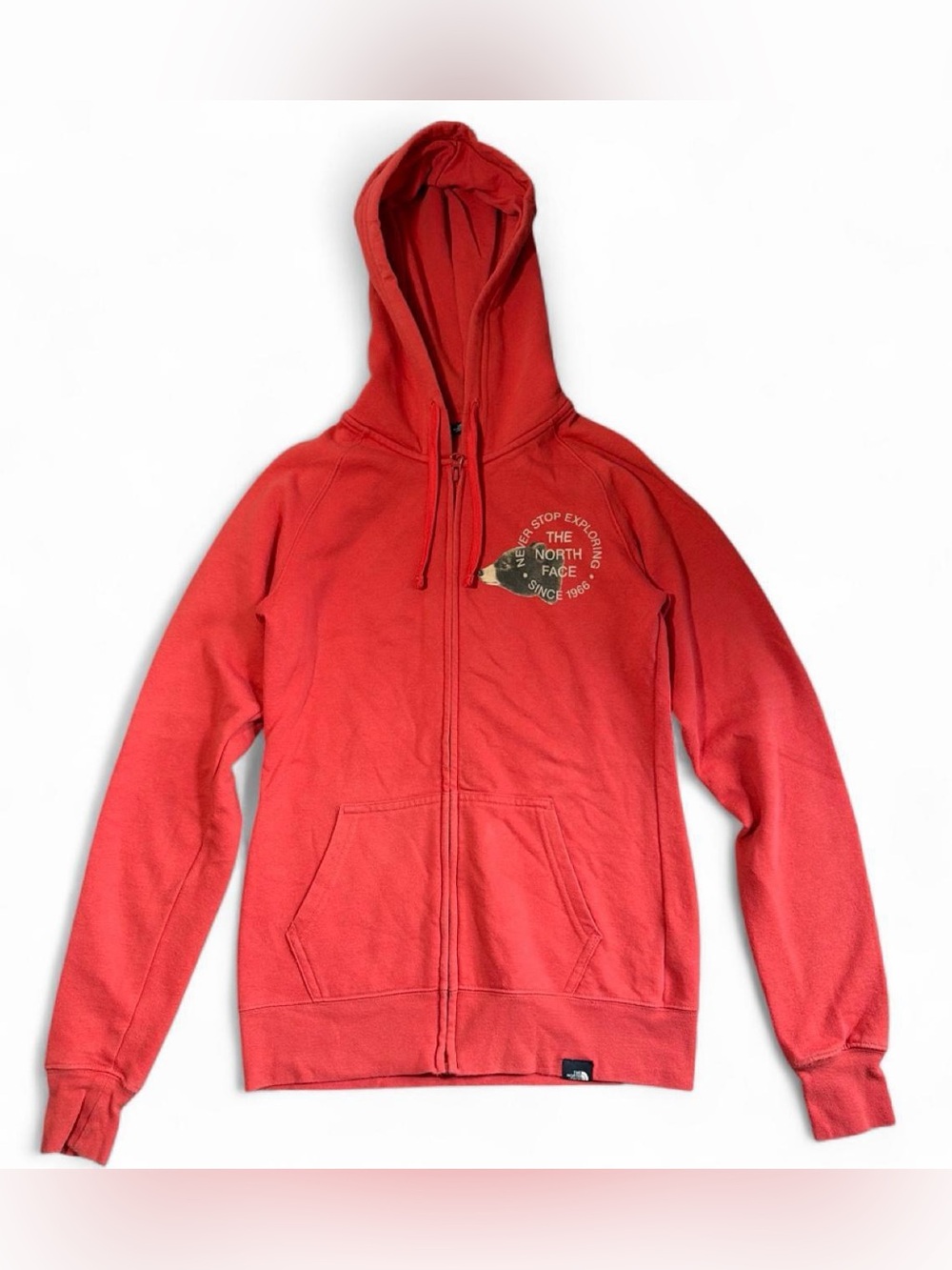 The North Face Orange Full-Zip Hoodie